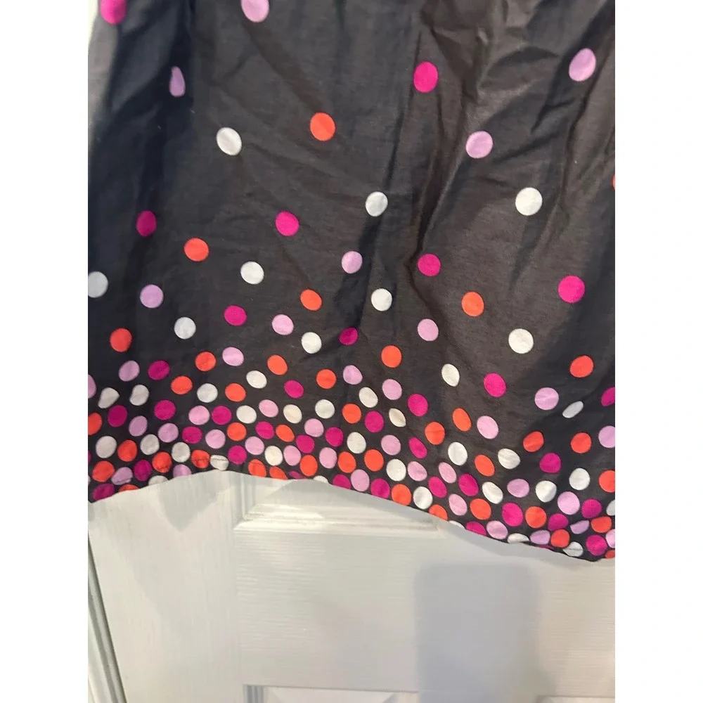 Gymboree Dress Black Polka Dot Bow Accent Pleated Cotton Poplin Toddler 3T